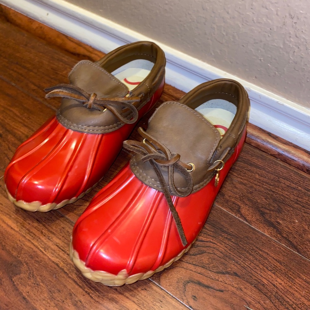 Sporto Original Steel Shank Red and Beige Size 6